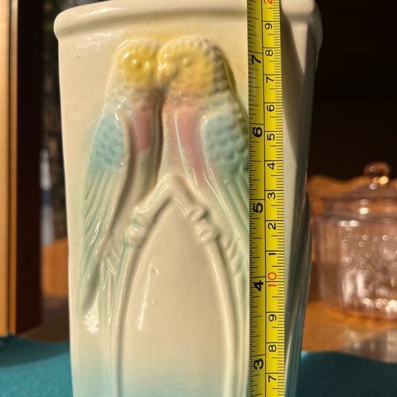Robinson Ransbottom Pottery vase “Lovebirds” vintage 1940’s - Picture 8 of 10
